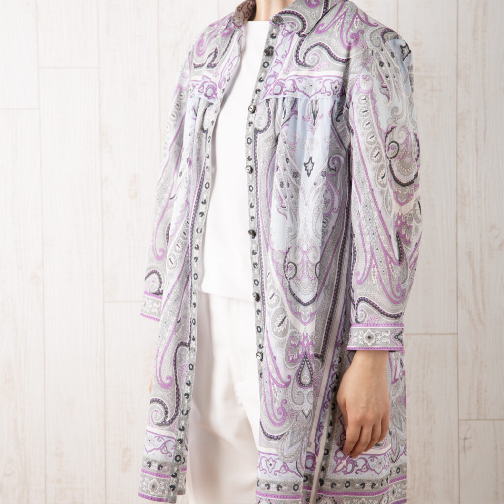 七分袖ブラウス　アブラシュ・ボテ