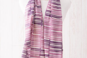 ガーゼチーフ　すだれ　ピンク