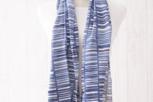 ガーゼチーフ　すだれ　ブルー