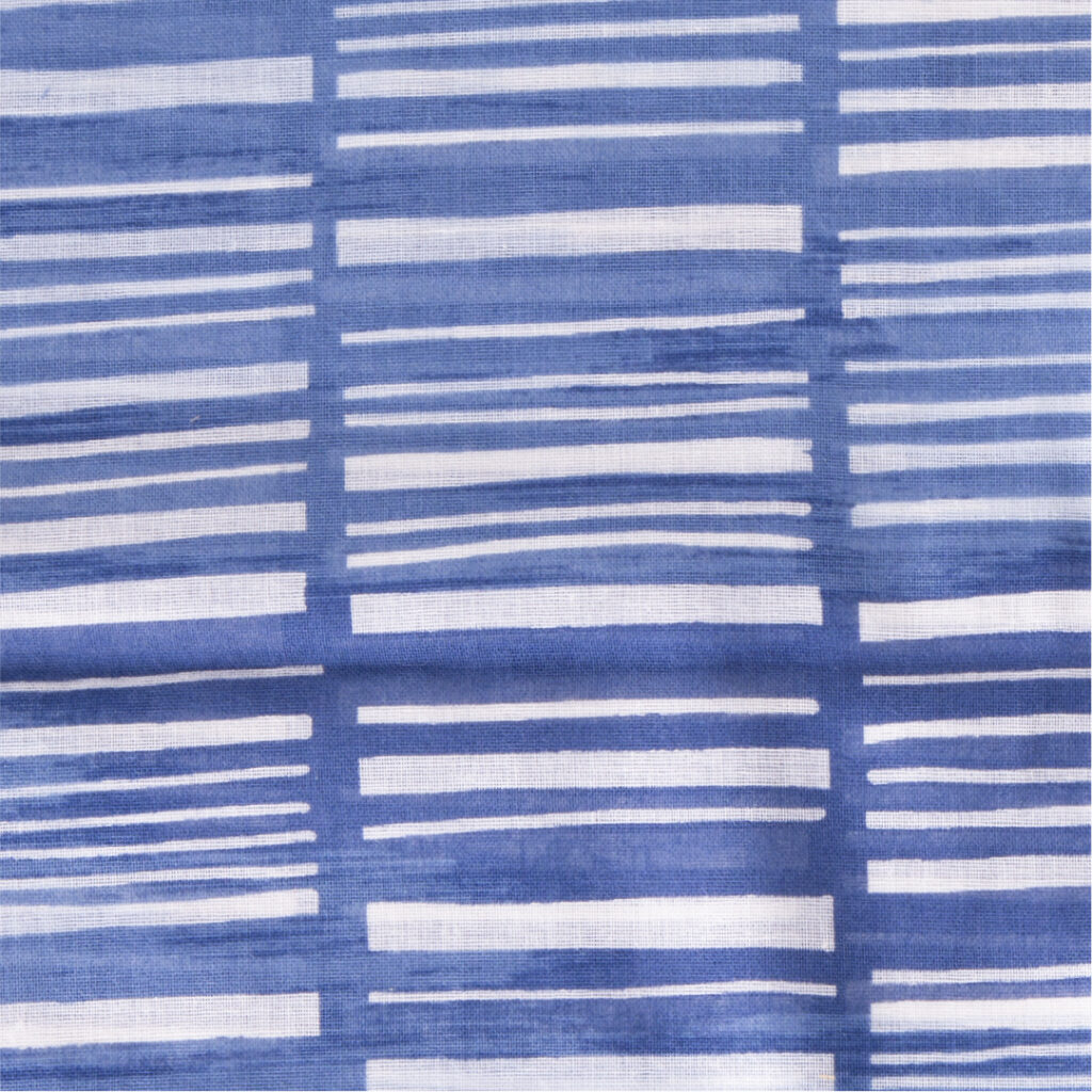 ガーゼチーフ　すだれ　ブルー