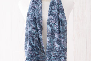 ガーゼチーフ　パイソン　ブルー