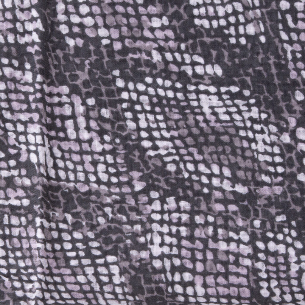 ガーゼチーフ　パイソン　ブラック