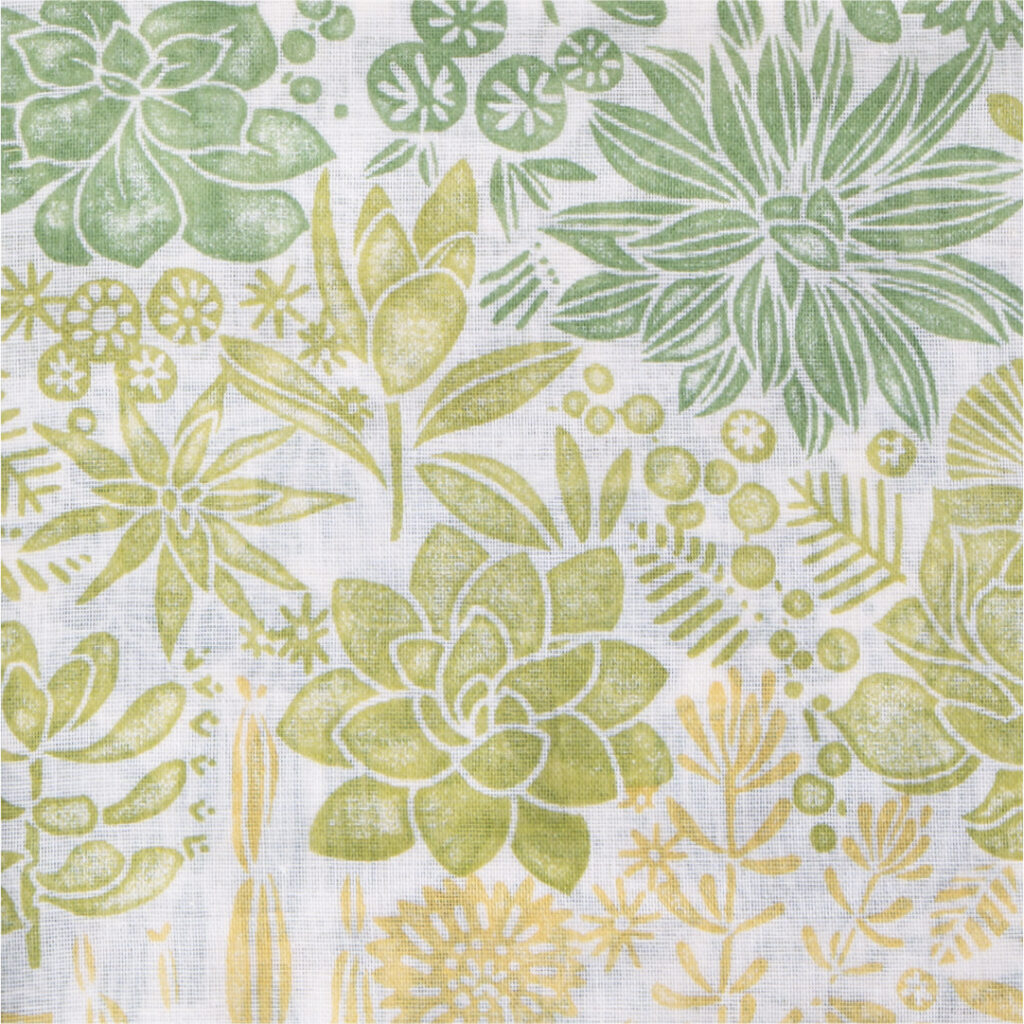 ガーゼチーフ　セダム　グリーン