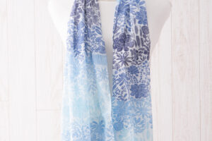 ガーゼチーフ　セダム　ブルー