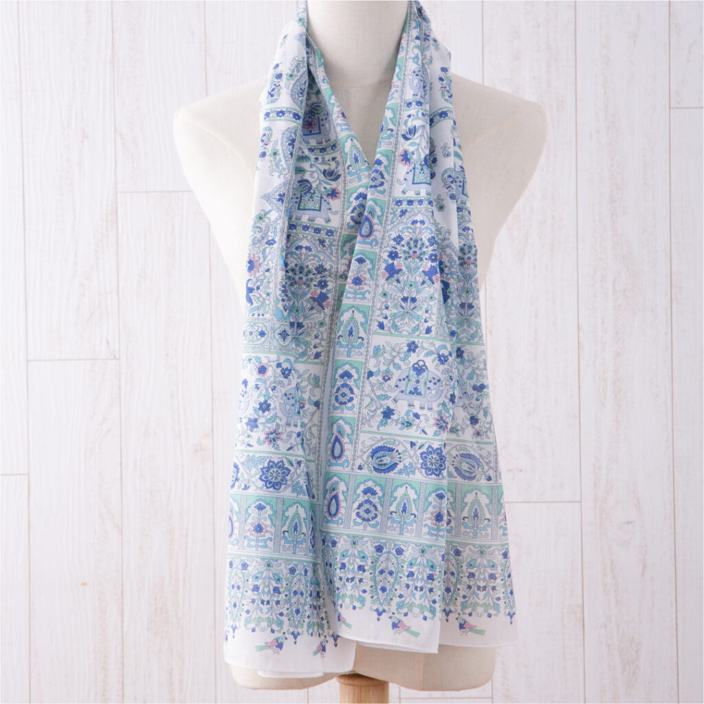 綿ローンロングスカーフ  バンガロール