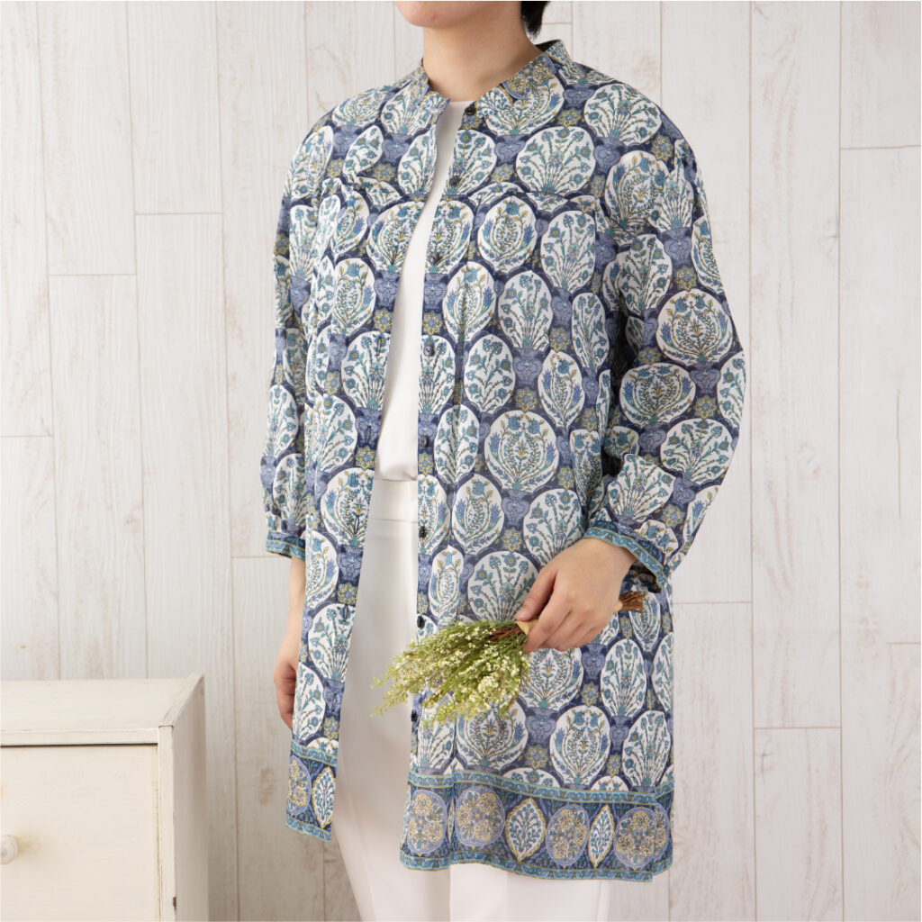 スタンドドロップショルダーチュニック　ゴルダニ 