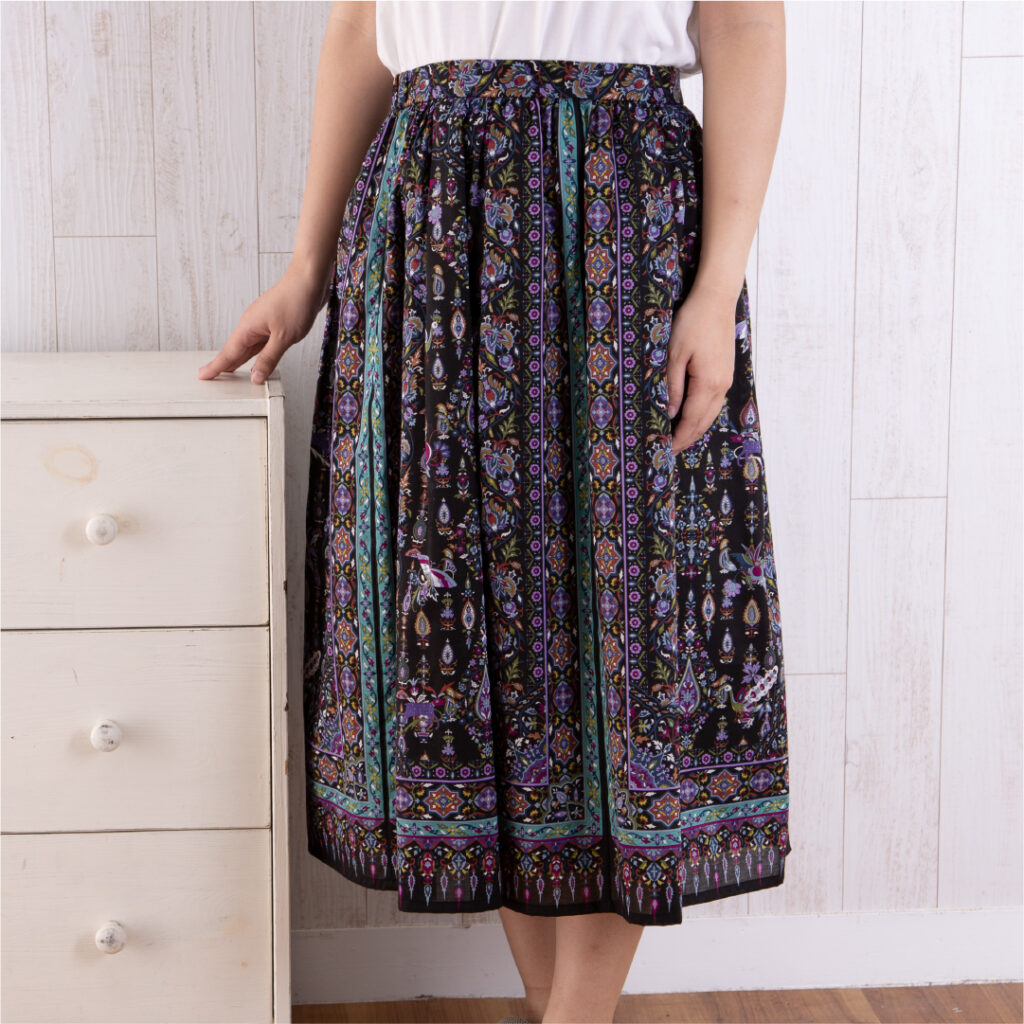 ギャザースカート　カトマンドゥ