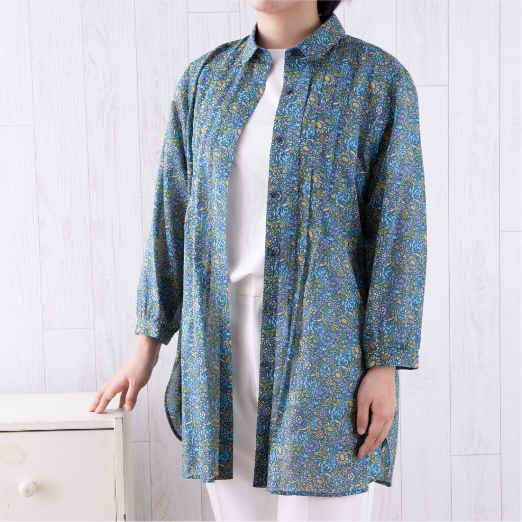 前ピンタックシャツチュニック　ソグド